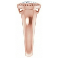 Solitaire Ring Round Old Mine Cut Natural Earth Mined Diamond 2 Carats Bezel Set Jewellery