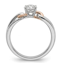 natural round diamond 1ct ring top view