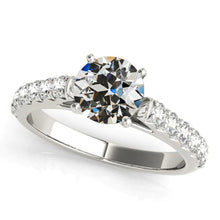 Solitaire Ring With Accents Old Miner Real Diamond Prong Set 4 Carats