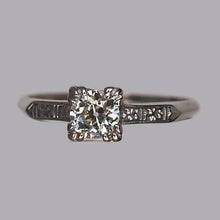 Solitaire Round Old Mine Cut Real Diamond Ring Triple Prong Set 1 Carat