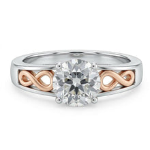 natural round diamond 1.50ct ring side angle