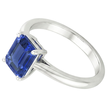 Solitaire Sapphire 4 Carat Engagement Ring