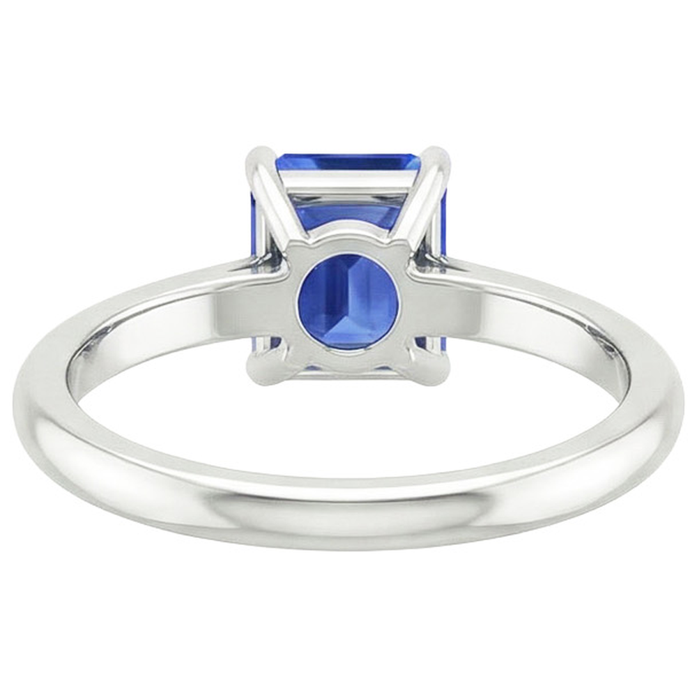 Solitaire Sapphire 4 Carat Engagement Ring