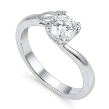 Solitaire Sparkling 1.50 Carats Round Cut Natural Earth Mined Diamond Wedding Ring
