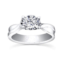 Solitaire Sparkling 2.25 Carat Natural Diamond Engagement Ring Gold White