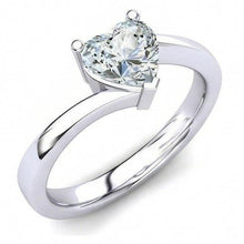 Solitaire Sparkling Heart Shape 1.75 Ct Natural Earth Mined Diamond Wedding Ring