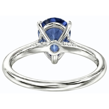 Solitaire Sri Lankan Sapphire Ring 14K Gold Pear Shaped 2.50 Carats