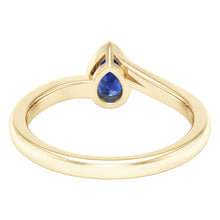 Solitaire Sri Lankan Sapphire Ring Bezel Set Yellow Gold 1.50 Carats