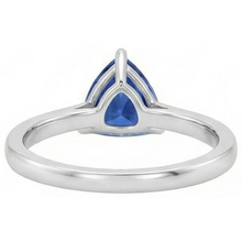 Solitaire Trillion Deep Blue Sapphire 1.50 Carats Prong Set Jewellery