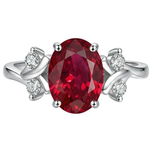 Solitaire With Accent 1.70 Ct. Ruby And Natural Earth Mined DIAMOND ( NOT LAB GROWN )s Ring White Gold 14K