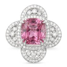 Solitaire With Accent 12 Carats Kunzite With Natural Earth Mined Diamonds Ring Gold