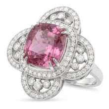 Solitaire With Accent 12 Carats Kunzite With Natural Earth Mined Diamonds Ring Gold