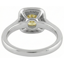 Solitaire With Accent 3.5 Ct Yellow Sapphire And Natural Earth Mined Diamonds Ring