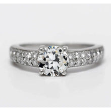 Brilliant Diamond Accent Solitaire Ring 3-ct 14K White Gold – main view