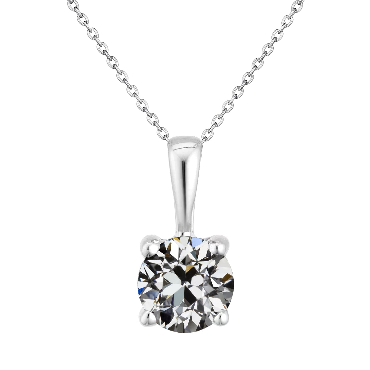 Authentic Fine Diamond Pendant Necklace – main view