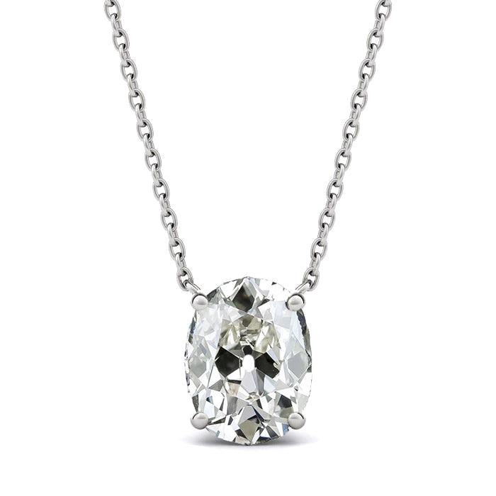 Pendant Necklace 14K White Gold with Brilliant Diamond – main view