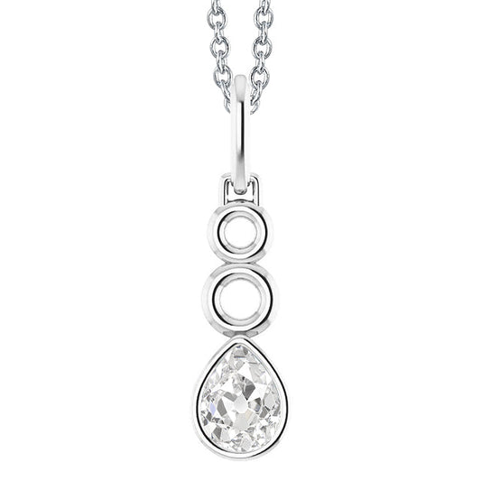Drop Pendant 14 Karat White Gold with Brilliant Diamond – main view