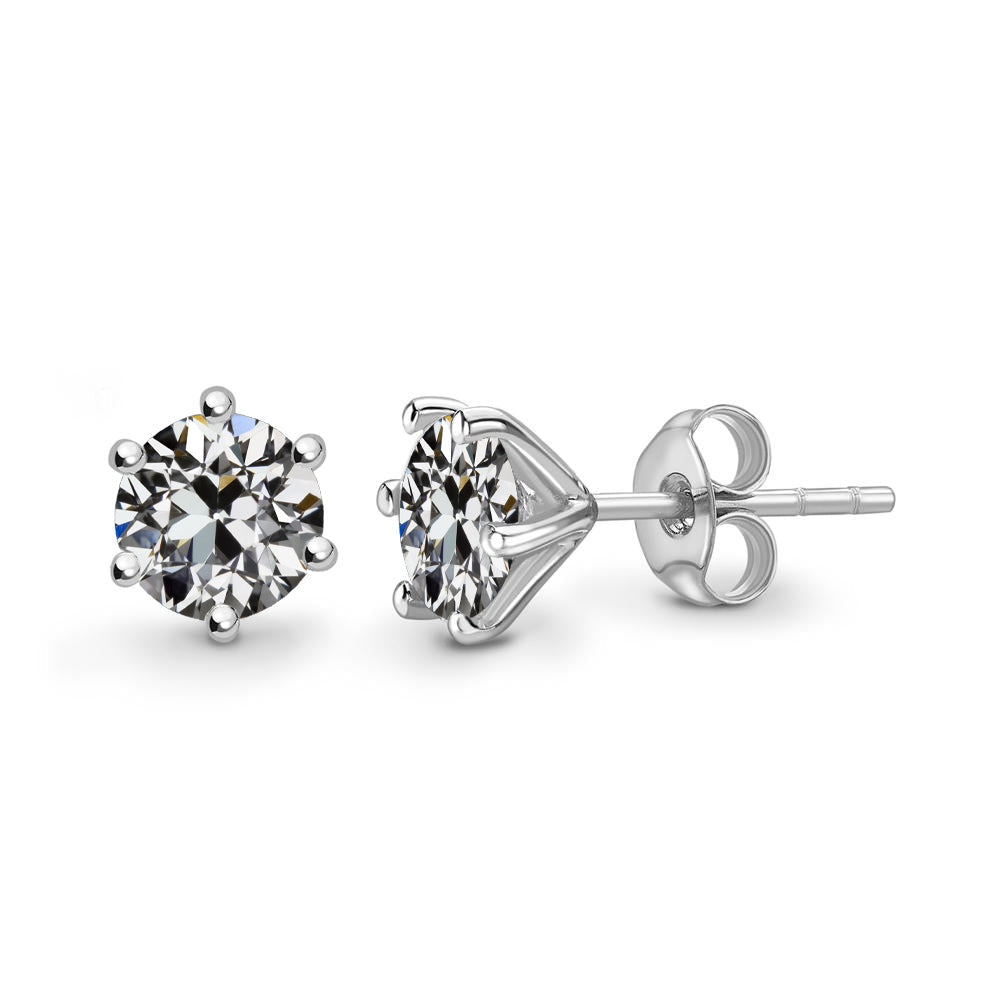 Diamond Drop Earrings 3-ct 14K White Gold – main view