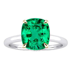 GIA Certified Precious Stone Ring – Colombian Emerald 3.50 ct