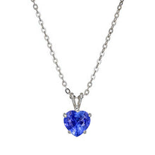 Bespoke Cornflower Blue Sapphire Stone Pendant Necklace 1 ct – main view