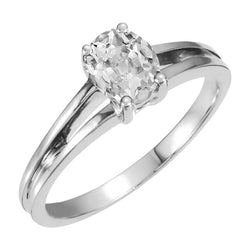 Timeless Fine Diamond Solitaire Ring 3 ct – 14K White Gold |