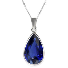 Earth-Mined Royal Blue Sapphire Precious Stone Pendant – main view
