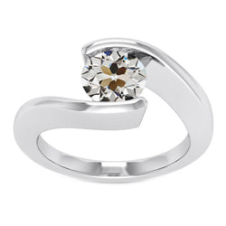 Luxurious Solitaire Engagement Ring with Old European Cut