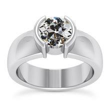 Solitaire Engagement Ring 14K White Gold with Fine Diamond – main view
