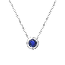 Authentic Cornflower Blue Sapphire Stone Pendant Necklace – main view