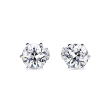 Drop Earrings 14 Karat White Gold with Brilliant Diamond – main view