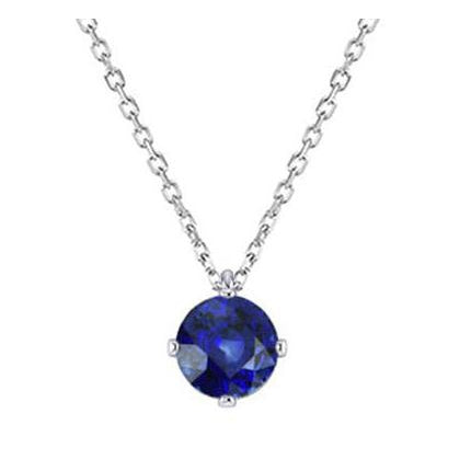 Custom Gemstone Pendant 1 ct – main view