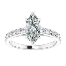 Marquise Brilliant Diamond ring in 14K White Gold – main view