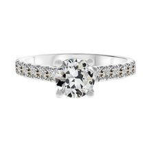 Authentic Fine Diamond Accent Solitaire Ring – main view