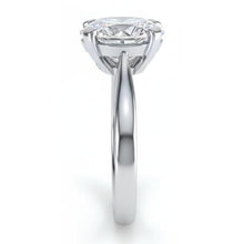 Solitaire Oval 2.50 Carats Real Natural Earth Mined Diamond Engagement Ring 14K White Gold