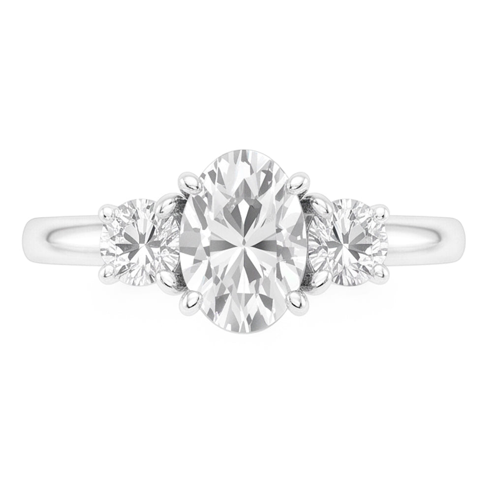 Sophisticated 3-Stone Ring – Fine Diamond 3 ct from HarryChadEnt