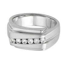 Sparkling 0.50 Carats Round Genuine Natural Earth Mined DIAMOND ( NOT LAB GROWN )s Men Ring White Gold 14K