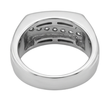 Sparkling 0.50 Carats Round Genuine Natural Earth Mined DIAMOND ( NOT LAB GROWN )s Men Ring White Gold 14K