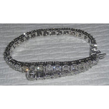 Sparkling 10.50 Carat Round Genuine Diamonds Tennis Bracelet White Gold 14K