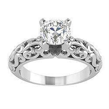 Sparkling 1.50 Carat Solitaire Real Diamond Engagement Ring White Gold