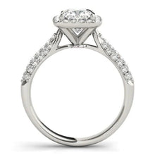 Sparkling 2 Carat Cushion Real Diamond Engagement Ring Solid Gold 14K