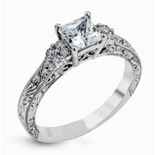 Sparkling 2.65 Carats Real Diamonds Antique Style Wedding Ring White Gold