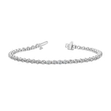 Sparkling 4.20 Carats Round Natural Diamond Tennis Bracelet Solid White Gold