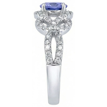 Sparkling 6.01 Ct. Round Ceylon Sapphire Natural Earth Mined DIAMOND ( NOT LAB GROWN )s Ring White Gold 14K