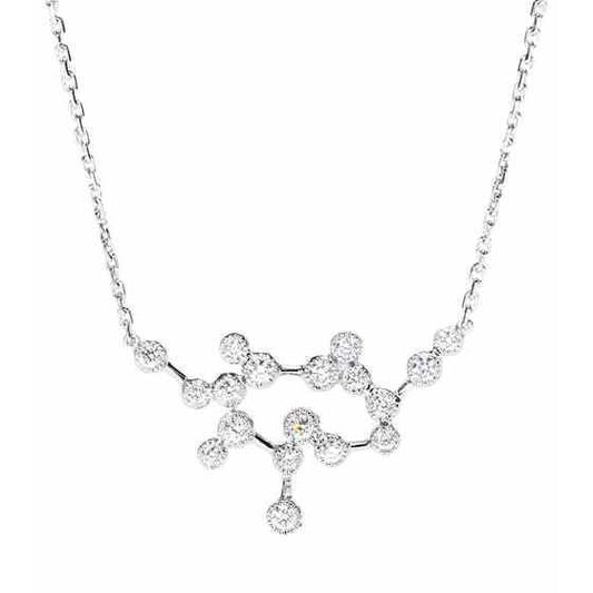Sparkling Brilliant Cut 3.00 Ct Real Diamonds Ladies Necklace White Gold