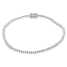 Sparkling Brilliant Cut 4 Carats Real Diamonds Women Bracelet WG 14K