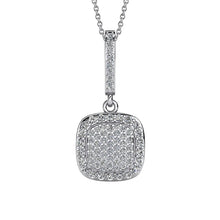 Sparkling Custom Jewelry Round Genuine Diamond Cluster Pendant