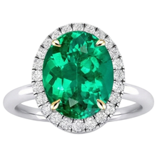 Luxury Colored Stone Ring 3.50 ct – front view