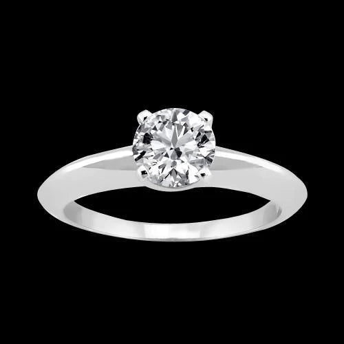 Sparkling Genuine Round Diamond Solitaire Ring 1.50 Carats