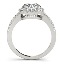 Sparkling Halo Round Real Diamond Engagement Fancy Ring 2.50 Carat WG 14K