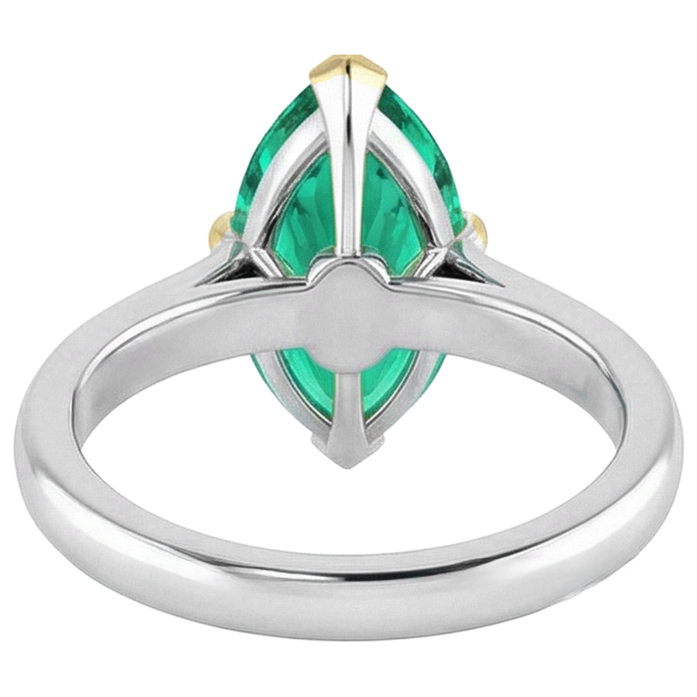 Brilliant Precious Stone Ring 3 ct – back view